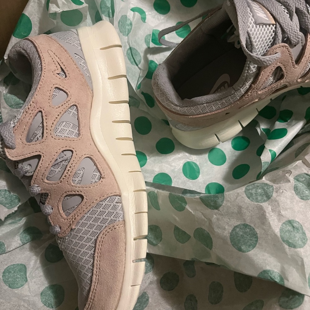 Stylish Gray and Pink Sneakers